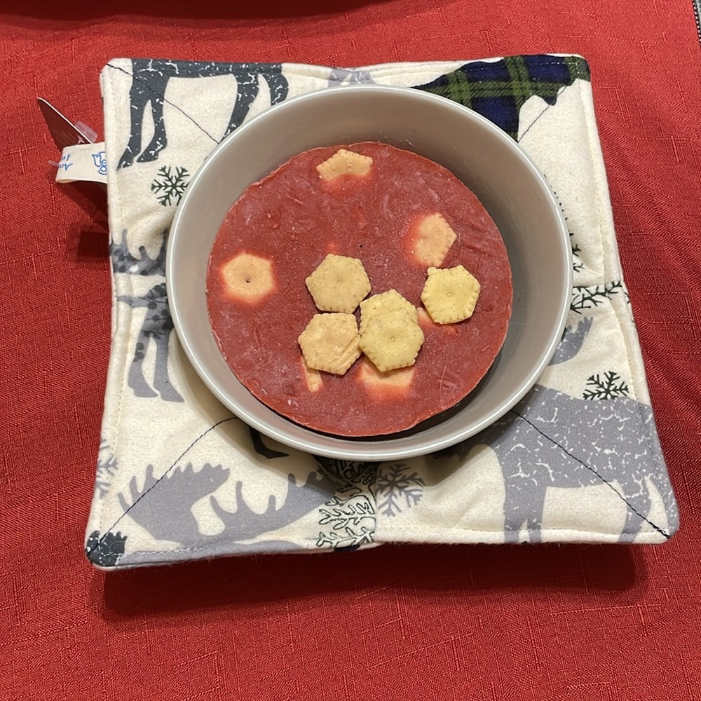 Cream Moose Silhouette Bowl Cozy